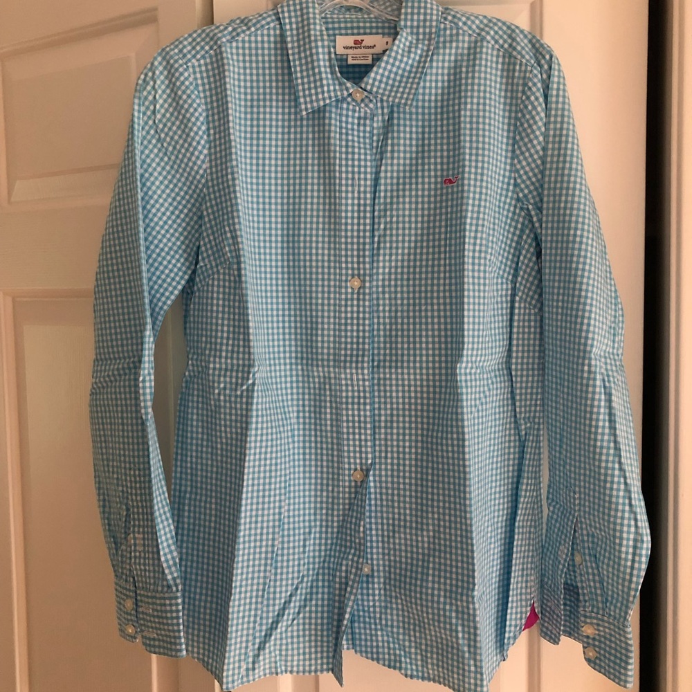 Vineyard Vines Gingham Button Down - image 1